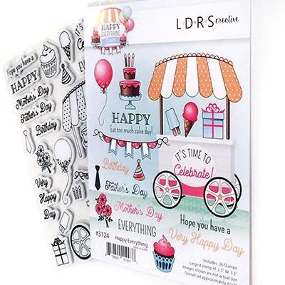 LDRS Creative Rubber Stamps - Happy Everything